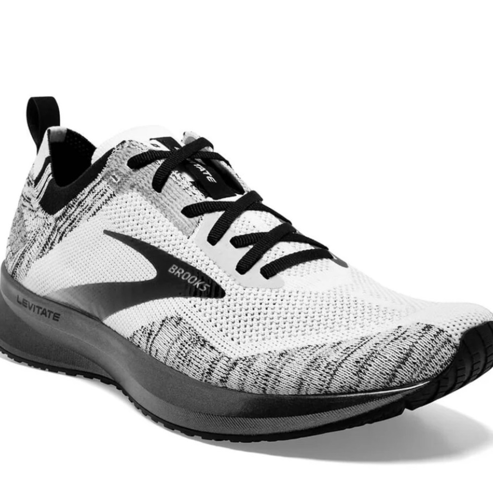Brooks Black and White Athletic Shoes